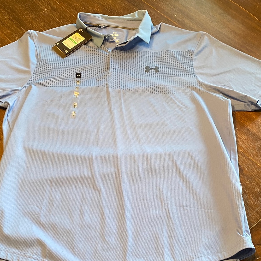 Under Armour Men's Light Blue Polo Shirt